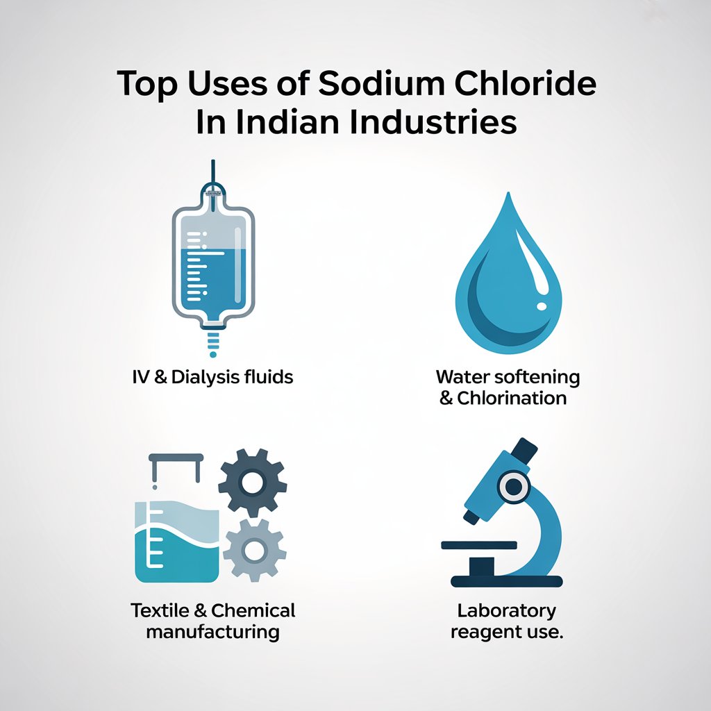 Top Sodium Chloride Uses in Pharma, Water Treatment & Industry