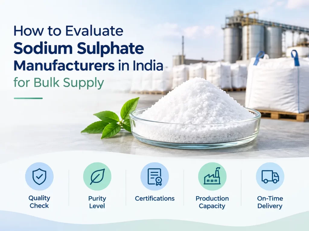Sodium Sulphate Manufacturers in India offering quality sodium sulphate for bulk industrial supply with reliable specifications and packaging – Arch Industries.