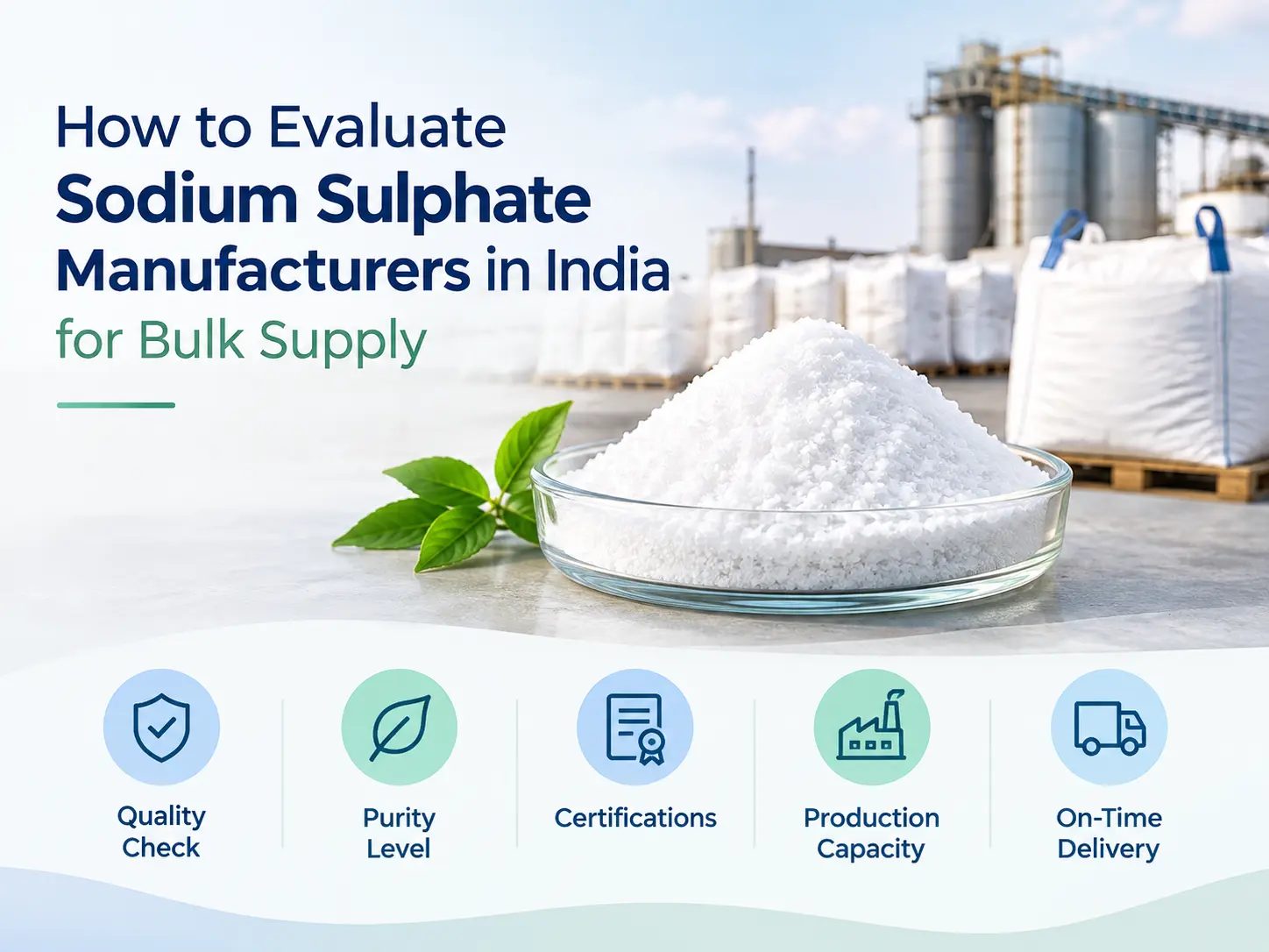 Sodium Sulphate Manufacturers in India offering quality sodium sulphate for bulk industrial supply with reliable specifications and packaging – Arch Industries.
